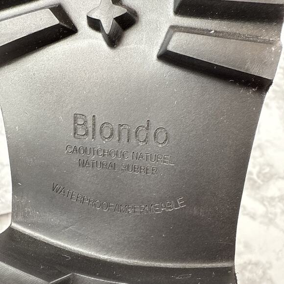 Blondo Womens Helen Waterproof Hiker Boot Size 7 Lace Up Black Quilted Leather - Picture 8 of 9